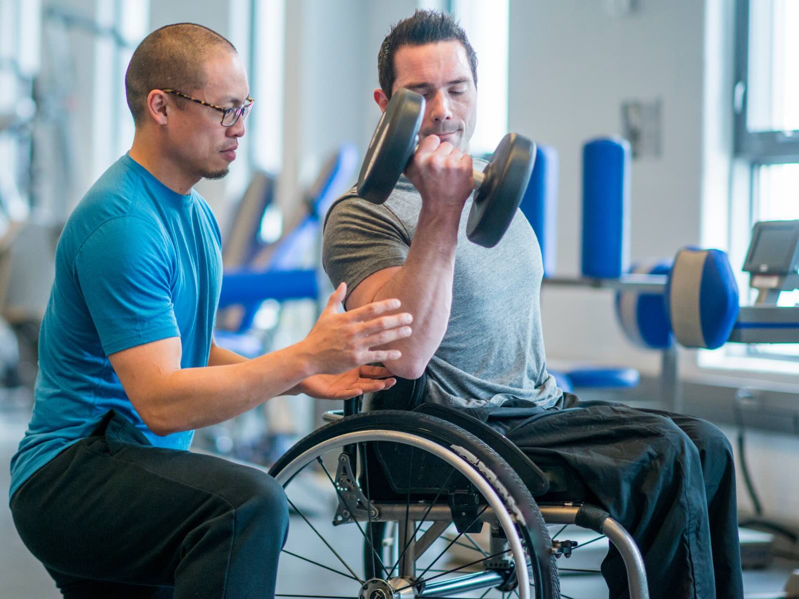 Image of personal training two men